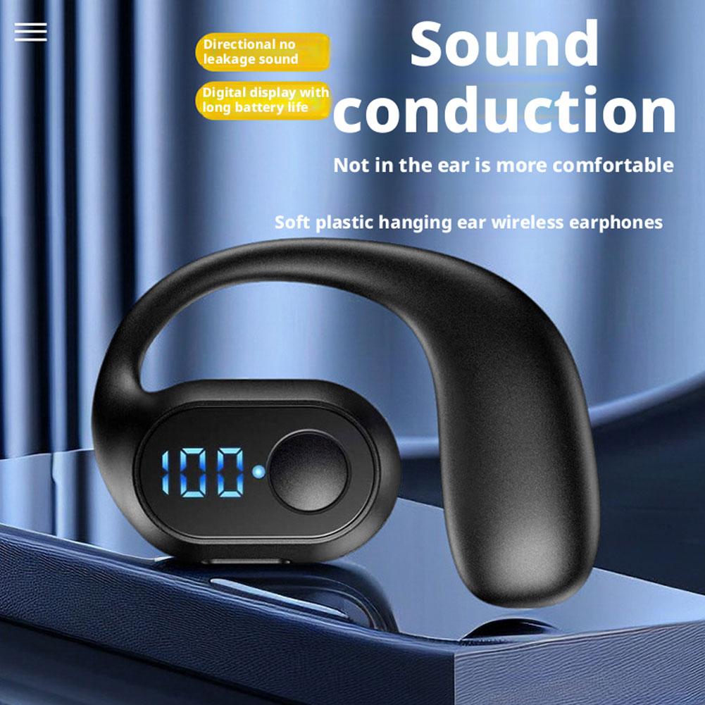 Sports Earphone Hook - Earphone Bluetooth 5.3 Nirkabel dengan Layar