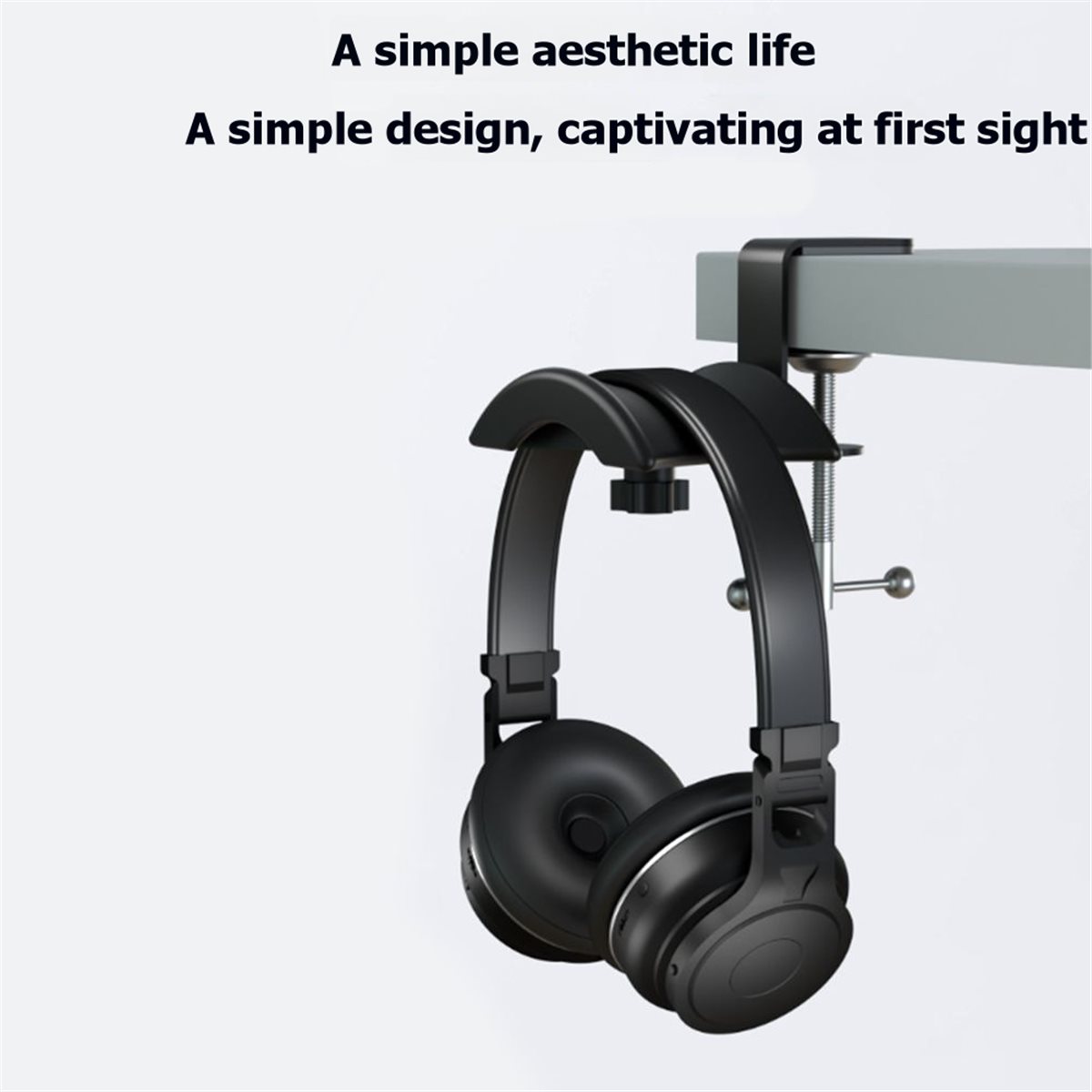 Headphone Stand Desk - Penyangga Headset Gaming PC DT75BG, Penjepit