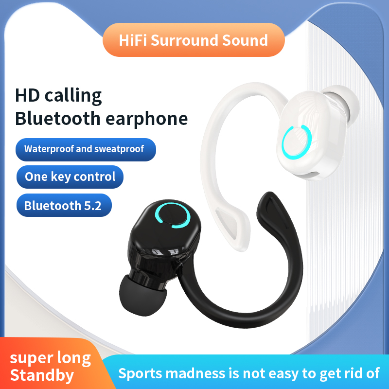 Earphone HIFI Bass Bluetooth n - Sports Earphone Hook ulasan dan harga