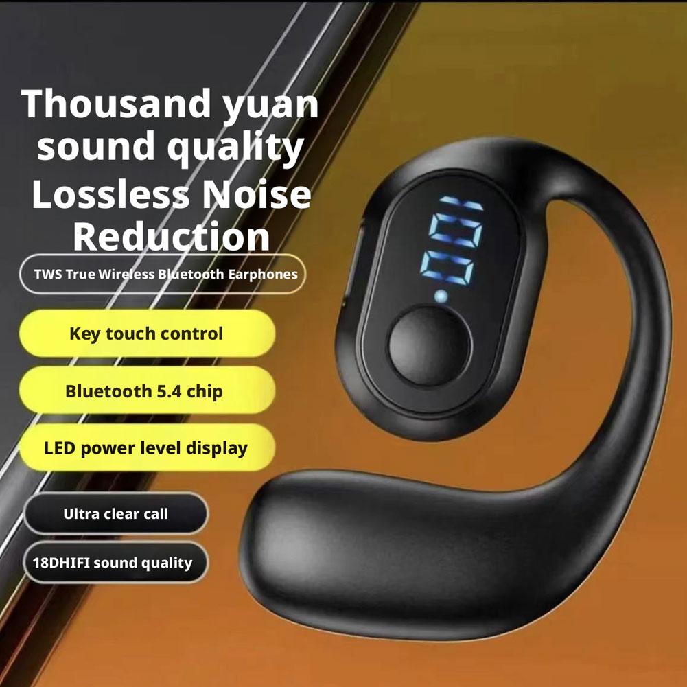 Earphone Bluetooth 5.3 Nirkabe - Sports Earphone Hook ulasan dan harga
