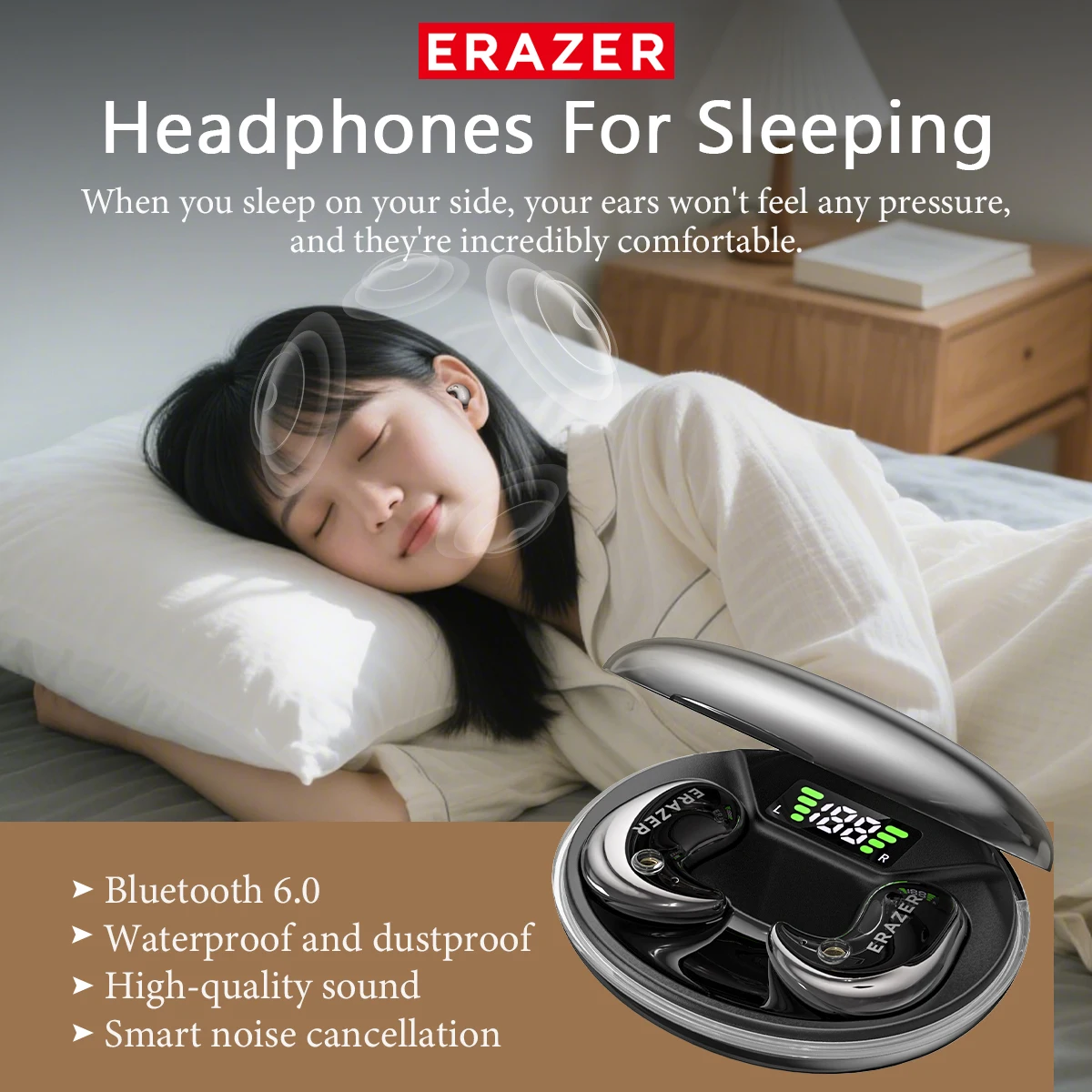 EARZER XF58 Headphone Bluetoot - Usb C Earphone ulasan dan harga