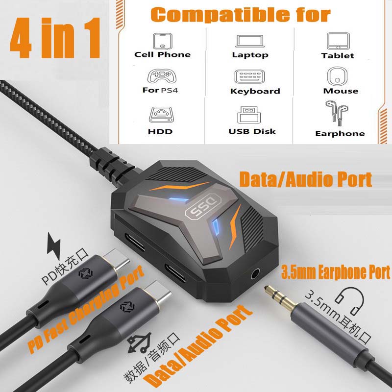 Splitter Tipe C USB C ke Jack  - Cable Extension 3.5 ulasan dan harga